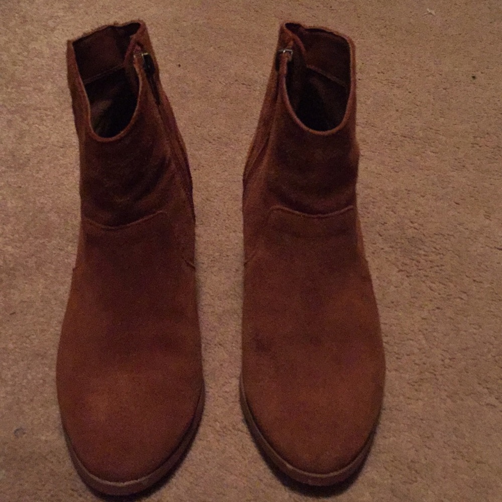 Urban outfitters suede ankle bootie